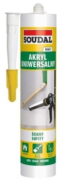 SOUDAL Akryl Uszczelniacz Akrylowy BIAŁY 280ml