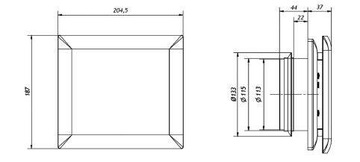 ПРОЯВИТЕЛЬ ВЫТЯЖНОГО ВОЗДУХА VENTURE SILENTIUM HICS 50H