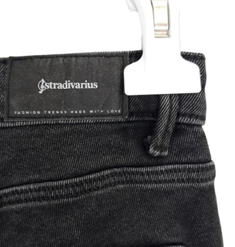 SPODNIE JEANSOWE DAMSKIE STRADIVARIUS 34 MOM SLIM