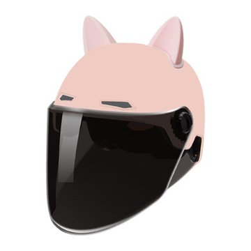 Kask motocyklowy z wizjerem, kask motocyklowy Kask półtwarzowy Kask różowy