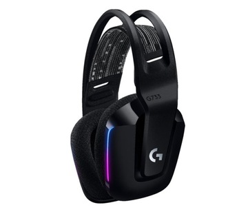 Беспроводная гарнитура Logitech G733 LIGHTSPEED с RGB-подсветкой, ЧЕРНАЯ