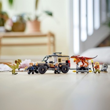 LEGO Jurassic World 76951 Transport pyroraptora i dilofozaura Prezent