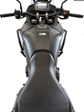 Верхние и нижние дуги безопасности HEED HONDA XL 750 TRANSALP черный + алюминиевый чехол + сумки