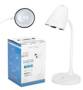 LAMPKA BIURKOWA LED BIURKO LAMPA DOTYK POWERBANK MOC 3 W AKUMLATOR