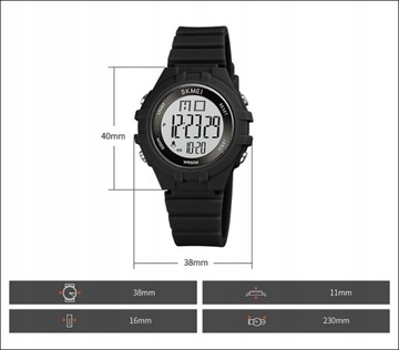 Детские часы SKMEI, электронный секундомер с датой