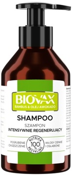 BIOVAX Szampon Bambus Olej Avocado