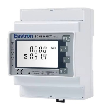 ЭНЕРГОСЧЕТЧИК EASTRON SDM630MCT + ТРАНСФОРМАТОРЫ SCT024TS 200 А/5 А — 3 ШТ.