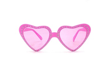 Розовые очки в форме сердца