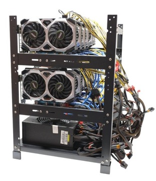 Майнер криптовалюты 12GPU, MSI 1660 SUPER VENTUS