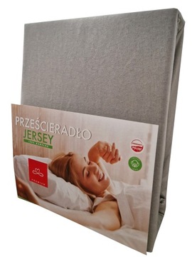 Prześcieradło jersey 200x220 z gumką POLSKIE GRUBE
