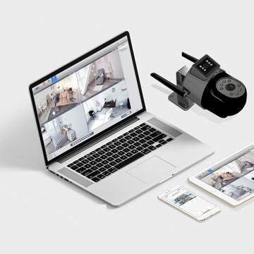 ДВОЙНАЯ WIFI IP УМНАЯ НАРУЖНАЯ ВРАЩАЮЩАЯСЯ КАМЕРА 2x 3MPx ОБНАРУЖЕНИЕ 6MPx 6MP