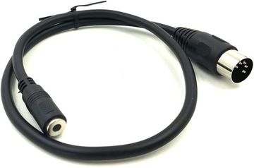 AUX Kabel DIN 5pin MIDI na 3,5mm ŻEŃSKI kabel AUX
