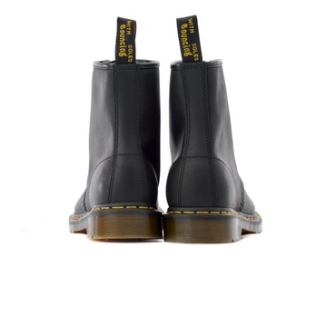 Glany męskie Dr Martens 1460 Greasy, czarne skórzane DM11822003 45