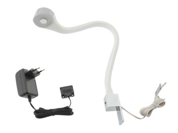 Lampa nocna LED do łóżka czytania 1,8W FLEXI R W+C