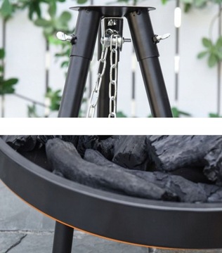 САДОВАЯ ПЕЧЬ 2в1 КАМИН-ГРИЛЬ ГРИЛЬ НА ТРЕХ НОЖКАХ