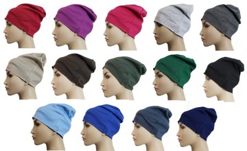 ШАПКА-БИНИ, универсальная, хлопок, КОРИЧНЕВАЯ