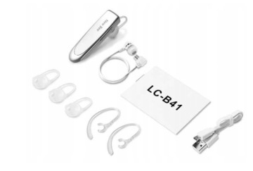БЕСПРОВОДНЫЕ НАУШНИКИ BLUETOOTH 5.0 NEW BEE LCB41 WHITE + АКСЕССУАРЫ