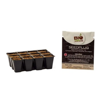 Taca do wysiewu nasion z dodatkiem BAKTERII GLEBOWYCH Biotabs Seedplugs