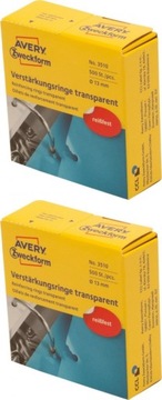 Pierścienie wzmacniające Avery 13mm 500szt x2