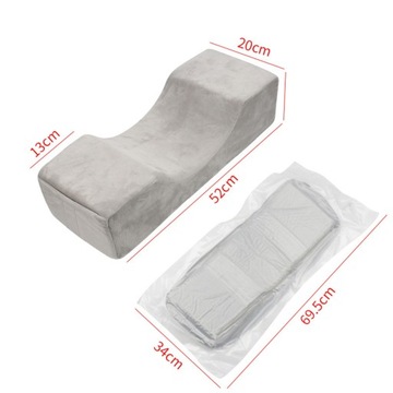 Poduszka do rzęs Miękkie artykuły kosmetyczne Piankowa poduszka pod szyję do makijażu domowego Szara