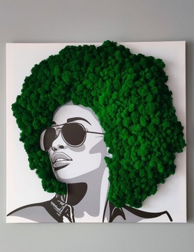 Афро печать на холсте 60х60