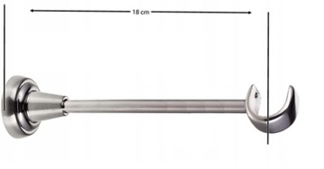 Karnisz pojedynczy Ciche kółka HIT 180 cm FI 19 mm