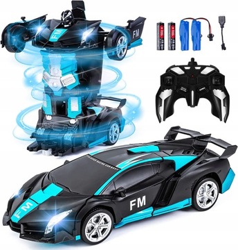 AUTO ROBOT SAMOCHÓD 2w1 STEROWANY ZABAWKA PILOT