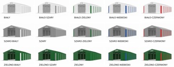 Палатка складская СТАНДАРТ 6х12, РАЗНЫЕ ЦВЕТА