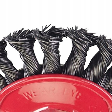 ПРОВОЛОЧНАЯ ЩЕТКА ДЛЯ БОКОВАЛЬНОЙ Шлифмашины 125мм М14, СКРУЧЕННАЯ ИЗ ПРОВОЛОКИ ПО МЕТАЛЛУ