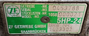 BMW 5 E39 96-03 R 3.5 8V SKŘÍŇ ŘAZENÍ 5HP-24 1423302