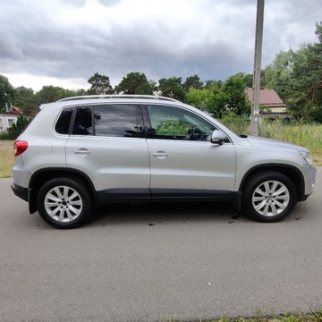 Volkswagen Tiguan I SUV 2.0 TDI CR DPF 140KM 2009 Volkswagen Tiguan 2.0 TDI 4x4 Xenon Android Hak Czujniki Parkowania 2.0, zdjęcie 3