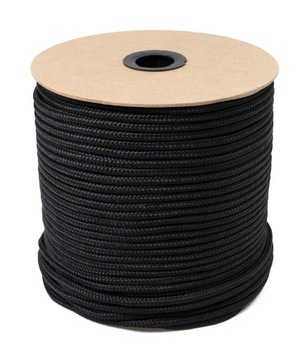 LINA POLIPROPYLENOWA CZARNA Linka Pleciona Mocna 12mm 10M