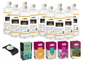 zestaw BIOPALIWO bioetanol 11L pojemnik do aromaterapii + 5 olejków