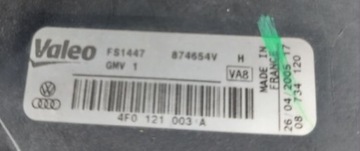 AUDI A6 C6 4F0 VENTILÁTOR CHLADIČŮ 4F0121003A