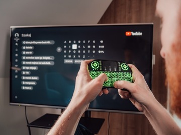 KLAWIATURA MINI BLOW BEZPRZEWODOWA SMART TV LED PODŚWIETLENIE TOUCHPAD