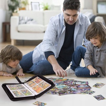 ALBUM KLASER SEGREGATOR ŚWIĄTECZNY NA 400 KART POKEMON + 10 KART GRATIS