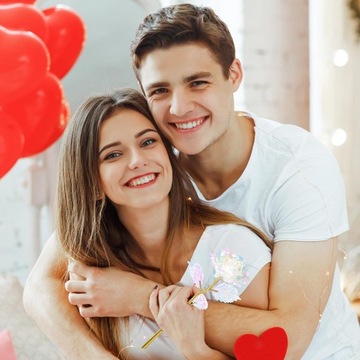 24- KARATOWA ZŁOTA WIECZNA RÓŻA EKSKLUZYWNY ROMANTYCZNY PREZENT DLA NIEJ