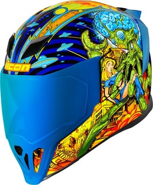 ICON kask Airflite Bugoid Blitz + szyba M
