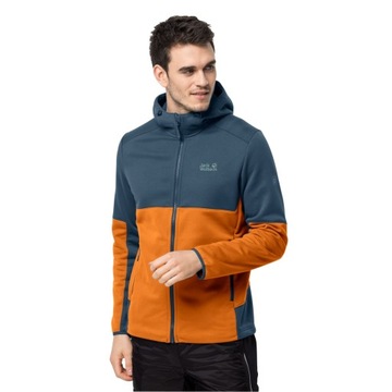 MĘSKA BLUZA POLAROWA JACK WOLFSKIN Z KAPTUREM S