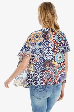 DESIGUAL AGADIR bluzka kolorowa luźna r. M PH312 3