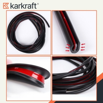 АВТОМОБИЛЬНАЯ ДВЕРЬ КРАЯ ПРОТЕКТОР ОБОД ПРОФИЛЬ БАМПЕР ЧЕРНЫЙ 5 М