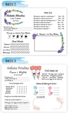 100 опросов Опросы по свадебной гостевой книге