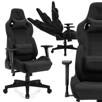 FOTEL GAMING biurowy materiałowy Sentinel - SENSE7
