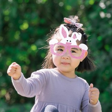 Пасхальные бокалы, пасхальные бокалы для детей, счастливое розовое ушко кролика