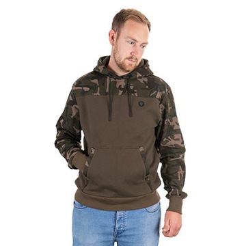 BLUZA WĘDKARSKA Z KAPTUREM FOX KHAKI/CAMO HOODY L