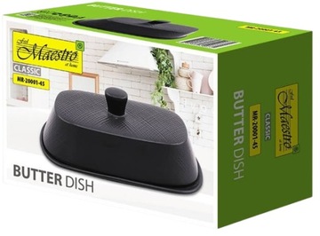 Масленка Maestro Classic, керамика, черный