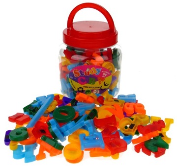 CYFERKI I LITERKI MAGNETYCZNE 80 EL. DO TABLICY