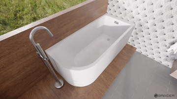 BRAIDER RESTIA УГЛОВАЯ НАСТЕННАЯ ВАННА 170x75