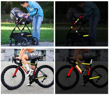 Самоклеящаяся контурная светоотражающая лента, зеленая в рулоне, 25 м, предупреждение, 5 см.