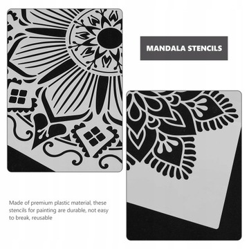9 sztuk Mandala Wzór DIY Malarstwo Ścienne